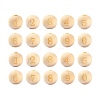 100Pcs 10 Style Unfinished Natural Wood European Beads WOOD-LS0001-02-2