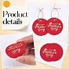 100Pcs Mother's Day Flat Round Gold Stamp Word Happy Mother' Day Hanging Tag DIY-SP0003-88B-4