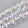 Electroplate Glass Beads Strands EGLA-T010-01-M-2
