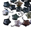 Star Natural Indian Agate Pendants G-Q367-28-1