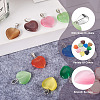 20Pcs 10 Colors Cat Eye Pendants G-CW0001-10-5