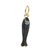 Brass Enamel Pendants KK-CBA6980-11G-G-1