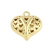 Hollow Brass Pendants for Valentine's Day KK-M289-03Y-G-1