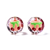 Transparent Acrylic Enamel Beads TACR-G040-01F-2