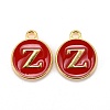 Golden Plated Alloy Enamel Charms X-ENAM-S118-03Z-1