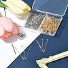180Pcs 2 Colors Iron Eye Pins IFIN-FS0001-39-10
