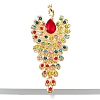 Alloy Rhinestone Brooch for Backpack Clothes PW-WG83D6C-02-1