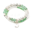Moon and Star Charm Multi-strand Bracelet BJEW-TA00033-02-1