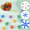 120Pcs Transparent Acrylic Beads OACR-SC0003-02B-6