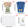 3D Flower Pop Up Paper Greeting Card AJEW-WH0248-36A-2