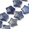 Natural Blue Aventurine(Dyed & Heated) Beads Strands G-K359-E02-2