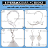 100Pcs Brass Leverback Earring Findings KK-BBC0024-38S-5