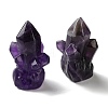 Natural Amethyst Cluster Display Decorations DJEW-C020-01D-2