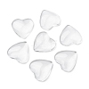 Transparent Glass Heart Cabochons GGLA-R021-20mm-4