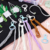 30Pcs 2 Colors Acrylic Spool Floss Bobbins FIND-PH0018-39B-5
