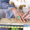 2Pcs Adjustable Brass Finger Rings Components FIND-GO0002-77A-5