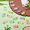 16Pcs 8 Colors Plastic Pendants KY-TA0001-60-5
