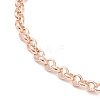 Brass Rolo Chain Necklace Making MAK-L035-01RG-4