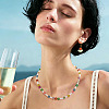 500Pcs Plastic Flower Beads KY-TADJ0001-07A-7