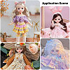 6Pcs 6 Styles High Temperature Fiber Long Pear Perm Hairstyle Doll Wig Hair DIY-GL0005-63A-6