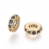 Golden Plated Brass Micro Pave Cubic Zirconia Ling Rings ZIRC-D118-08-6mm-G-3