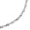304 Stainless Steel Singapore Chain Necklaces NJEW-JN02930-03-2
