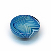 Dyed Natural Striped Agate/Banded Agate Cabochons X-G-R348-16mm-01-3