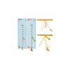 Brass Ring Knitting Row Counter Chains HJEW-NB00135-7