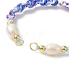 Gradient Color Polyester Cord Braided Bracelets AJEW-JB01145-3
