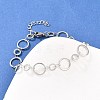 304 Stainless Steel Link Chain Bracelets for Women BJEW-P373-03C-P-2