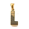 Golden 304 Stainless Steel Pendants STAS-K300-01G-L-1