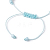 Starfish & Turtle Dyed Natural Malaysia Jade & Synthetic Turquoise Braided Bead Bracelet BJEW-JB09950-4