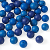 45Pcs 3 Colors Round Silicone Focal Beads SIL-TAD0001-01B-3