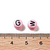 Opaque Acrylic Beads OACR-R005-02B-3