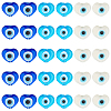 SUPERFINDINGS 30Pcs 3 Colors Handmade Evil Eye Lampwork Beads Strands LAMP-FH0001-10-1
