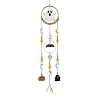 Halloween Ghost Bat Alloy Enamel Suncatcher HJEW-TA00494-2
