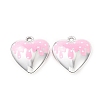 UV Plating Acrylic Pendants AC-CBA655C-18B-02-1