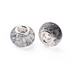 Crackle Two Tone Resin European Beads RPDL-T003-06C-3