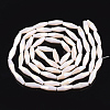 Electroplate Opaque Solid Color Glass Beads Strands EGLA-S174-18B-2