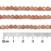 Natural Peach Moonstone Beads Strands X-G-C127-A02-02-4