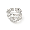 Brass Open Cuff Ring Settings LS-KK-G518-08P-01-2