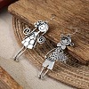 Boy and Girl Alloy Dangle Earrings FS-WGD9F62-01-2