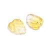Two-Tone Transparent Glass Charms GLAA-H016-15J-2