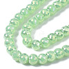 Electroplate Glass Beads Strands EGLA-Q125-003-B01-3