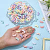 200Pcs UV Plating Opaque Acrylic Beads OACR-PA0001-89-3