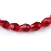 Transparent Glass Bead Strands GLAA-R024-6x8mm-03-2
