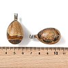 Natural Picture Jasper Pendants GG-K002-08A-04-3