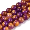 Dyed Natural White Jade Beads Strands G-T138-10mm-210-22-4
