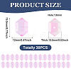 30Pcs Transparent Handmade Lampwork Beads LAMP-TADJ0001-12F-4