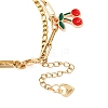 304 Stainless Figaro & Paperclip Chain Multi-strand Bracelets BJEW-JB12486-04-4